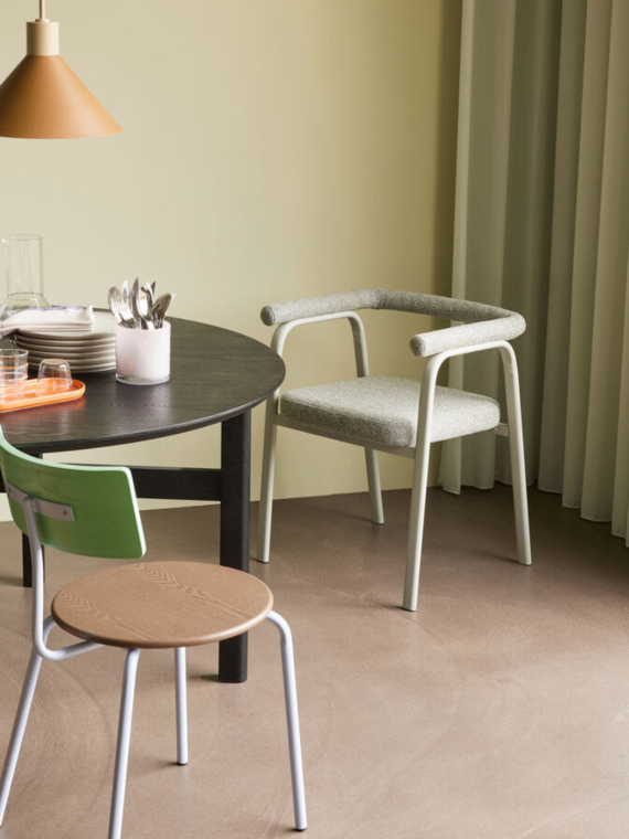 Hubsch - Chaise de table a manger Ecto
