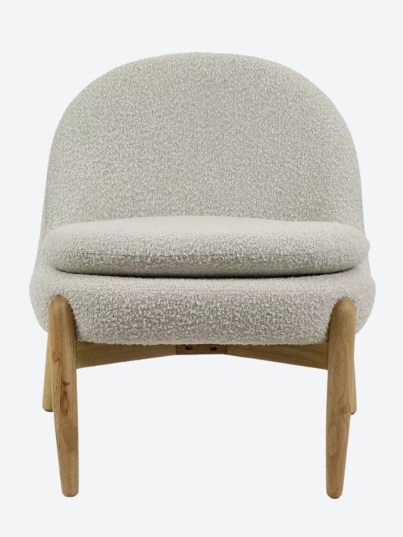 Pomax, Chaise relax en bois d'hévéa, Cocoon