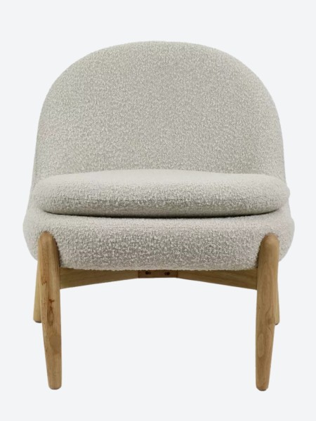 Pomax, Chaise relax en bois d'hévéa, Cocoon