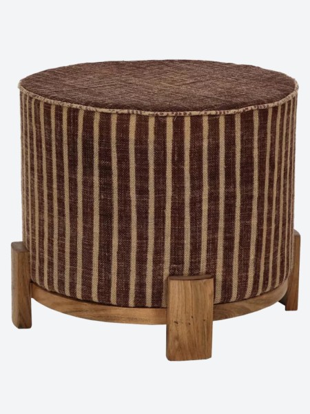 Pomax, Pouf en bois d'acacia, Brindisi