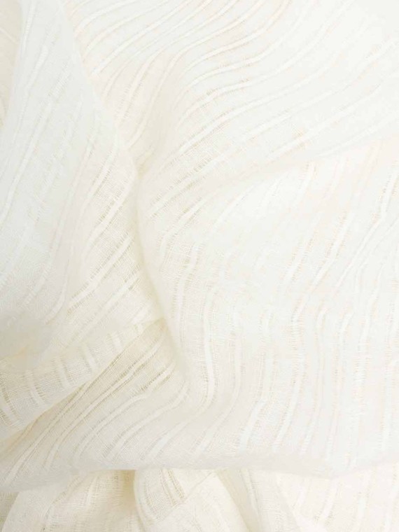 Gabrielle Paris Rideau en voile de lin Rayures Milk