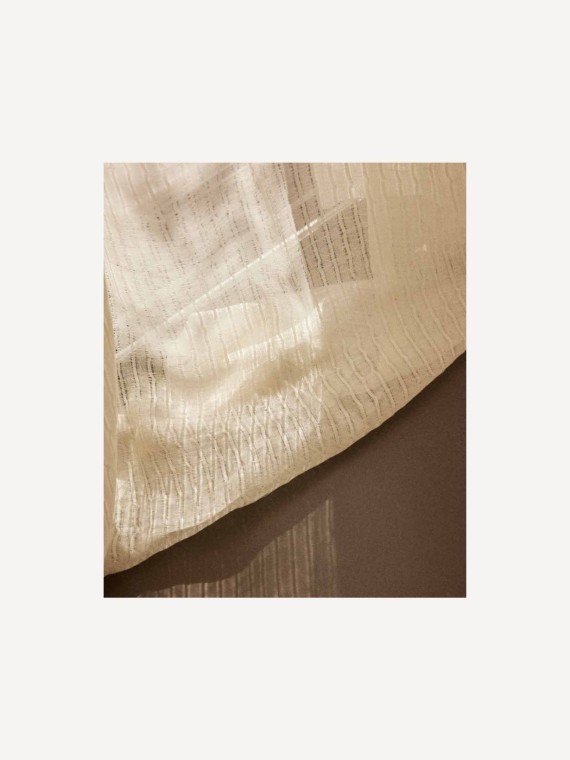 Gabrielle Paris Linen curtain Milk stripes