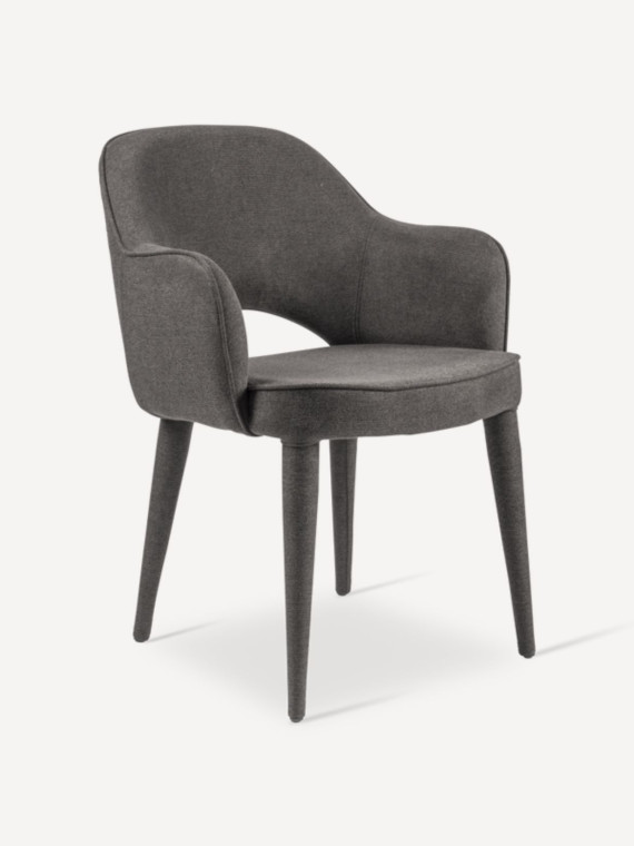 Cosy table armchair upholstered in fabric, Pols Potten | MBS Design