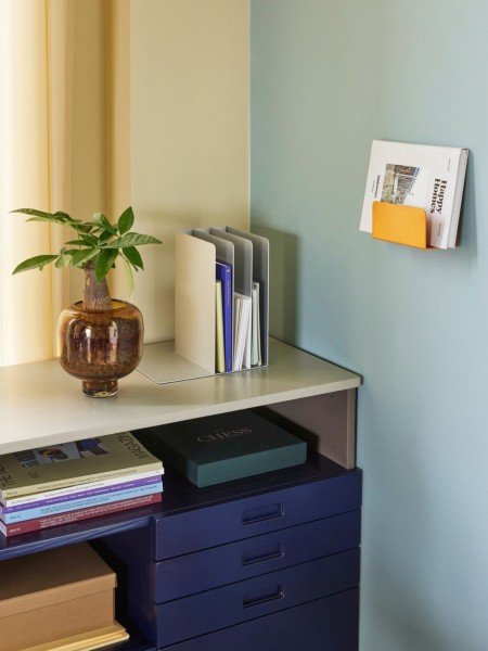 Hubsch-Commode bleu foncé/gris, Study