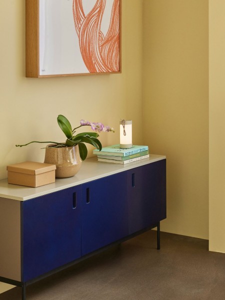 hubsch -Dark blue console.Grey,Study