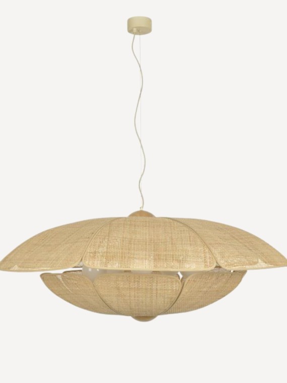 market-set-metal-and-cane-suspension-coquilage-d110