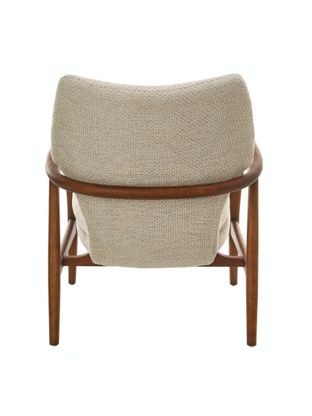 Pols Potten Scandinavian ash wood armchair Peggy unbleached fabric