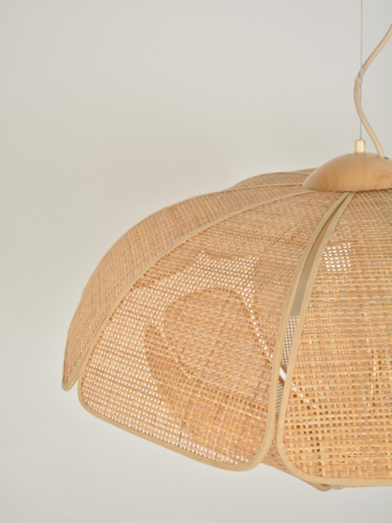 market-set-metal-and-cane-suspension-coquillage-d70