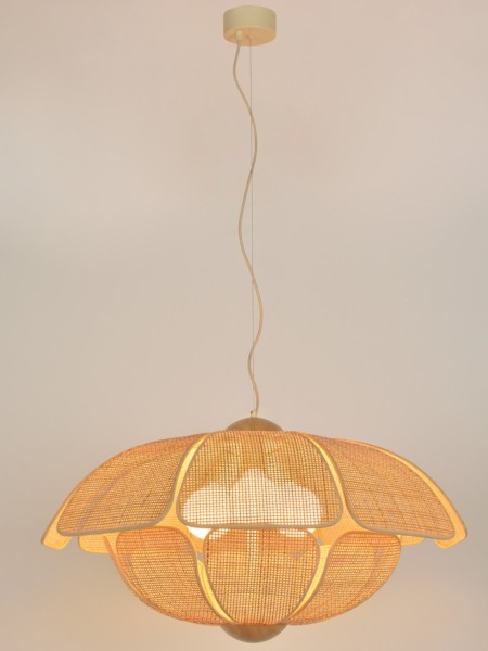 market-set-metal-and-cane-suspension-coquillage-d70