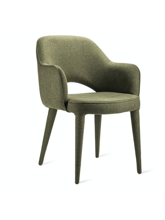 Cozy fabric dining armchair Abelia  Pols Potten