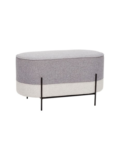 Pouf Norm gris et sable - Hübsch| MBS Design