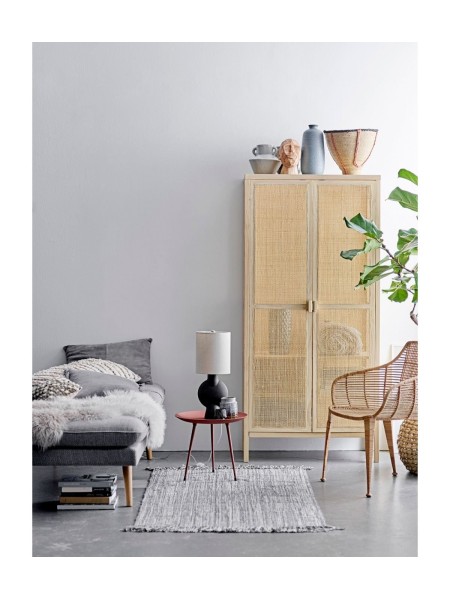 Armoire en pin et rotin naturel, Mariana - Bloomingville