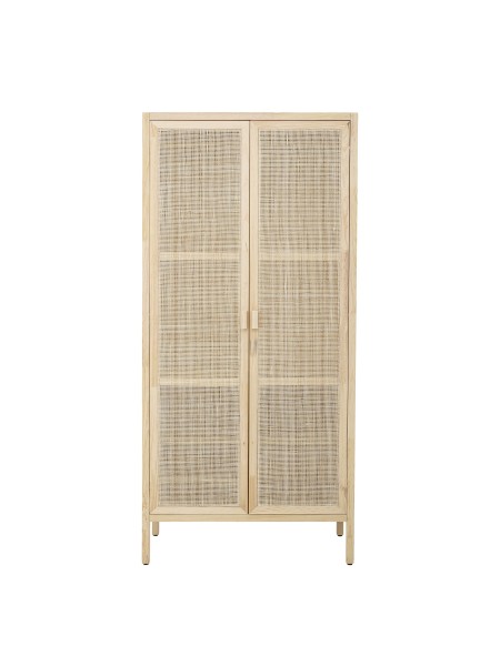 Armoire en pin et rotin naturel, Mariana - Bloomingville