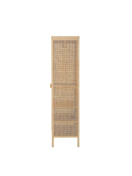 Wardrobe in pine and natural rattan, Mariana - Bloomingville