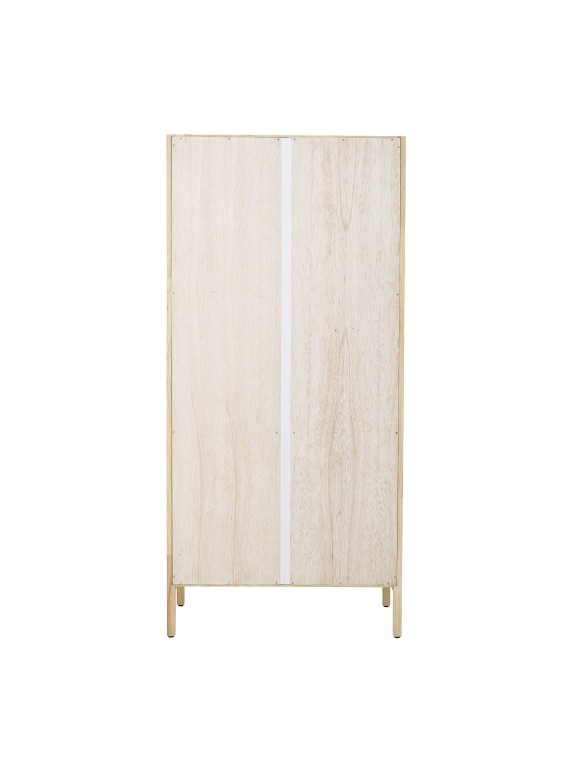 Armoire en pin et rotin naturel, Mariana - Bloomingville