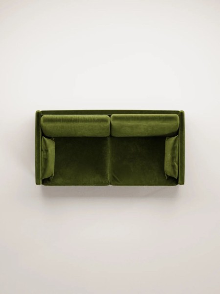 Panac Edition Herran 2-Seater Sofa in Raw Velvet Moss