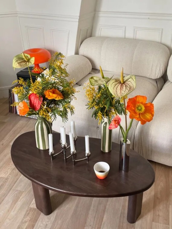 Bougeoir rond pliable argenté pols potten