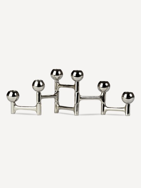 Bougeoir rond pliable argenté pols potten