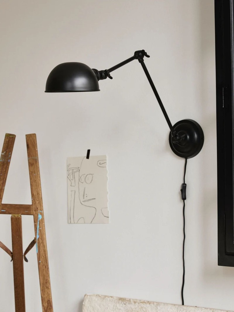 nordal-applique-murale-métal-noir-aura-1