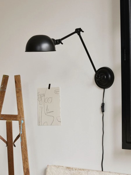 nordal-applique-murale-métal-noir-aura-1