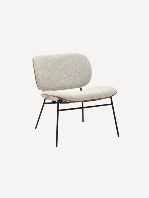 signature armchair serge fabric ecru