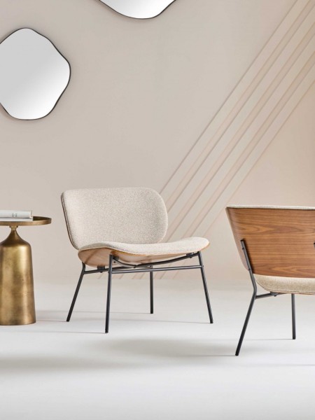 signature armchair serge fabric ecru