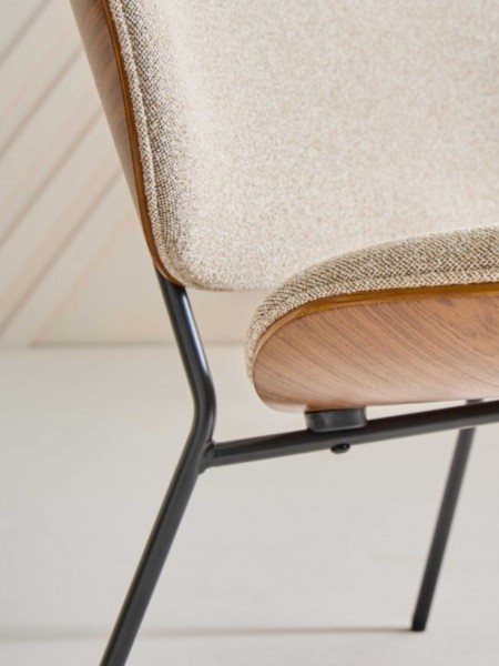 signature fauteuil serge tissu ecru