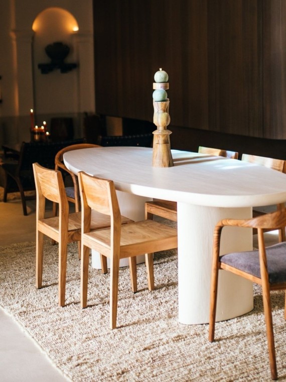 Pomax acacia wood chair alberton