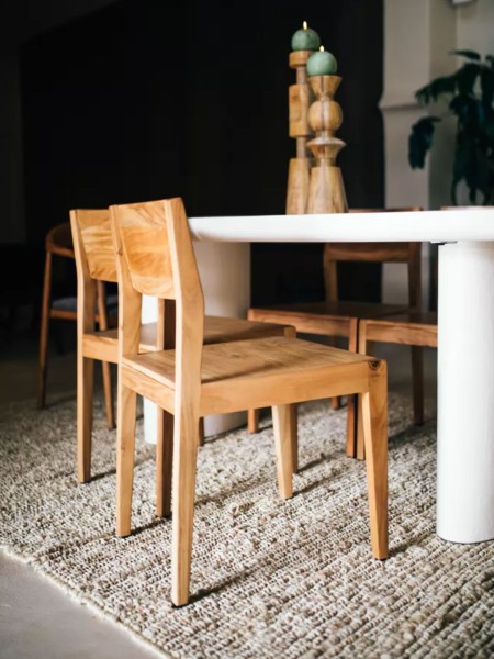 Pomax acacia wood chair alberton