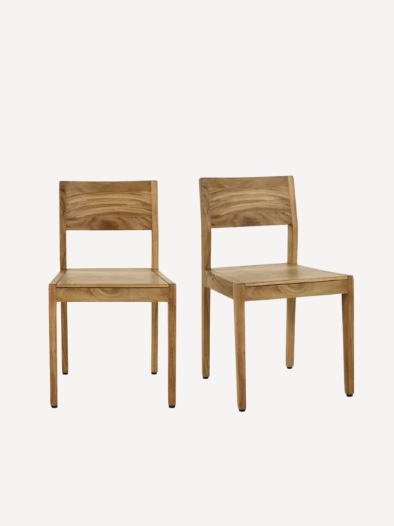 Pomax chaise bois acacia alberton