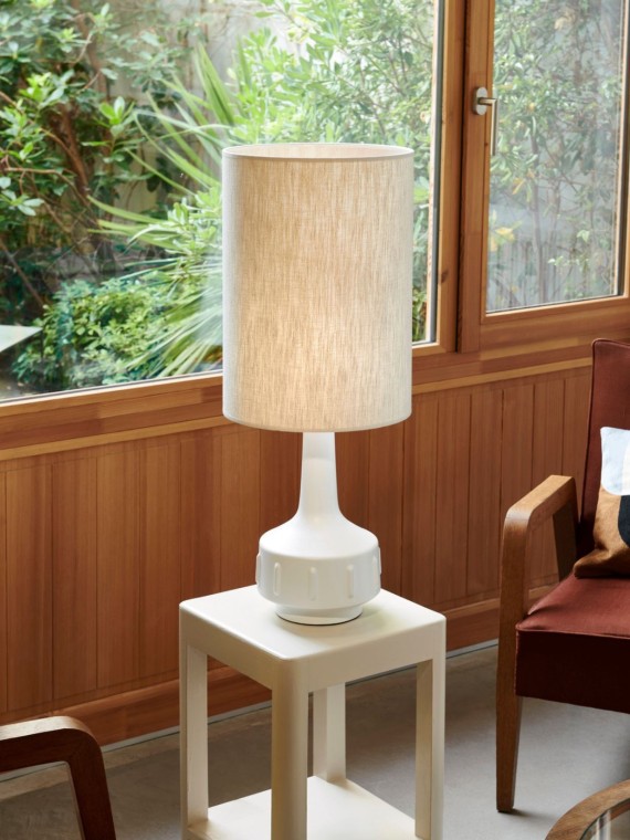 Market set lampe Jimmy blanc céamique taille L