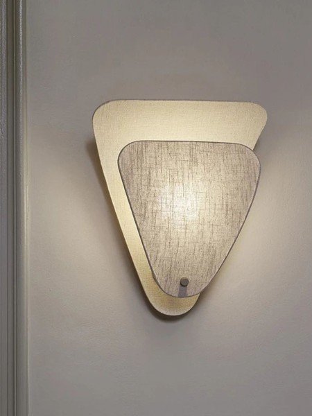 Market set wall lamp shell linen