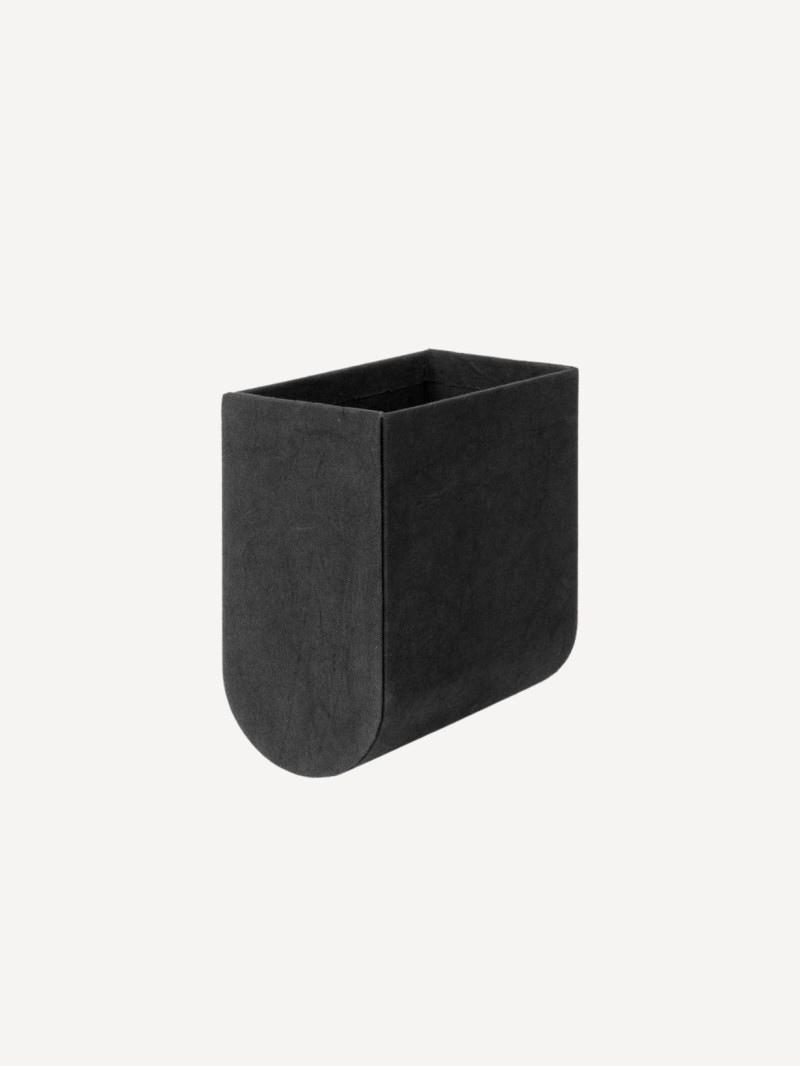 kristina dam curved box black fabric black xxs