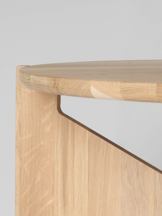 Kristina Dam Table basse en chêne clair XL