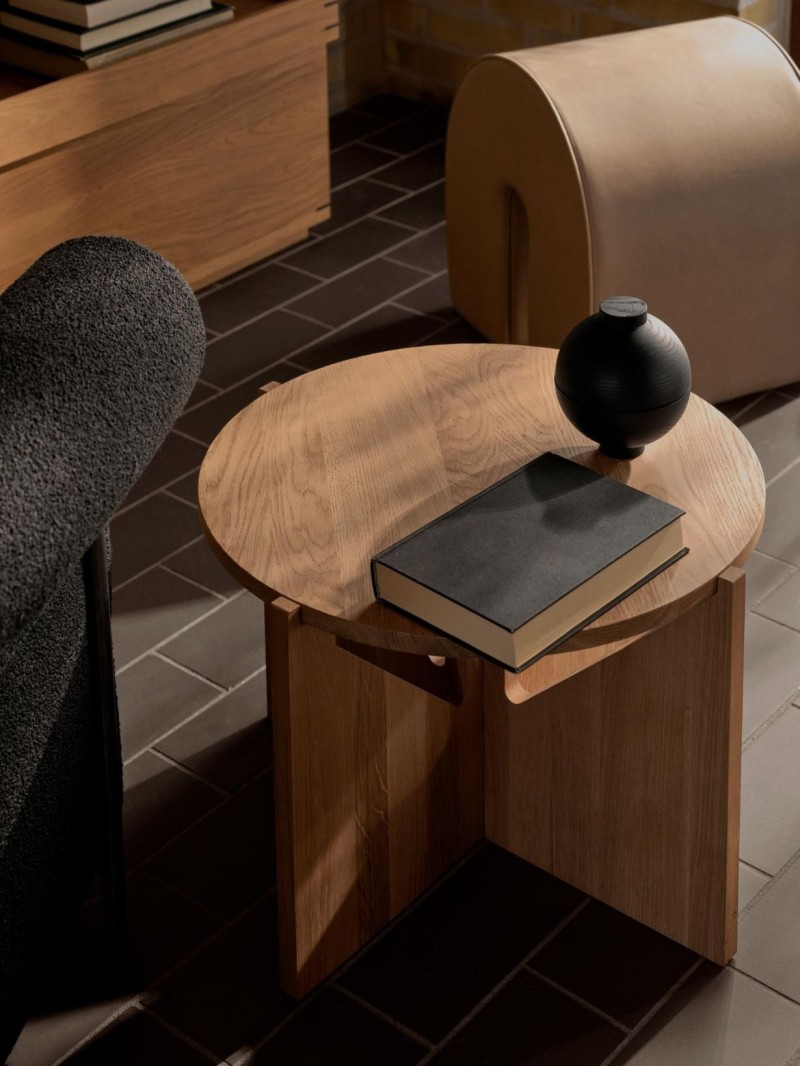 kristina dam table basse simple chene