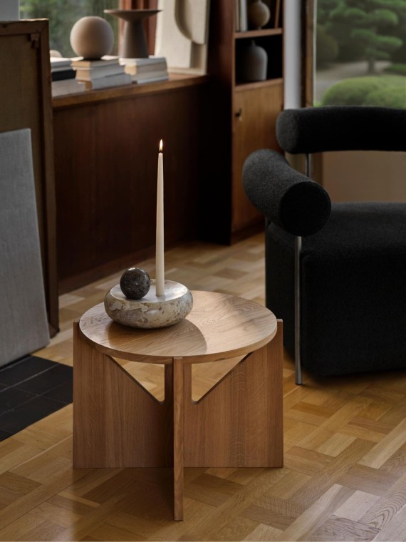 kristina dam table basse simple chene