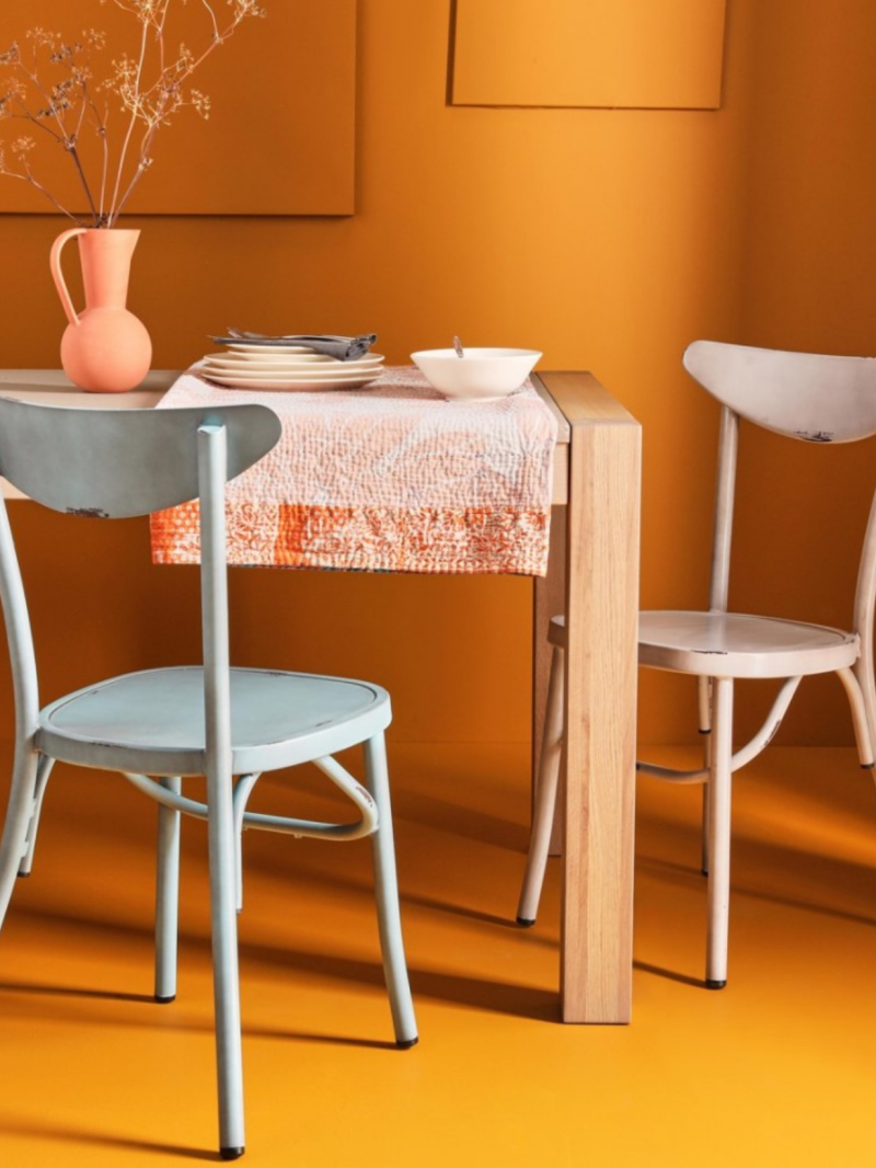 Chaise vintage en aluminium, Marie | MBS Design