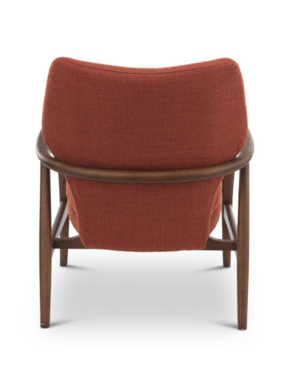Fauteuil Peggy Pols Potten couleur Rouille scandinave en bois de frêne