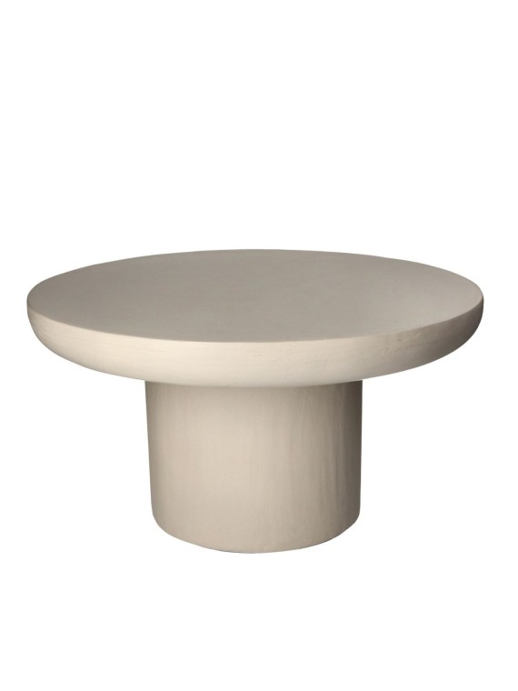 Pomax - Table basse enduit à la chaux Ø60cm, Piastro | MBS DESIGN