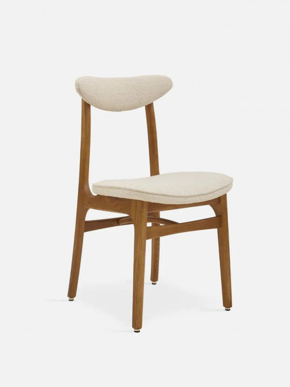 366 Concept 200-190 series Chair in solid ash wood and Boucle Creme Fabric