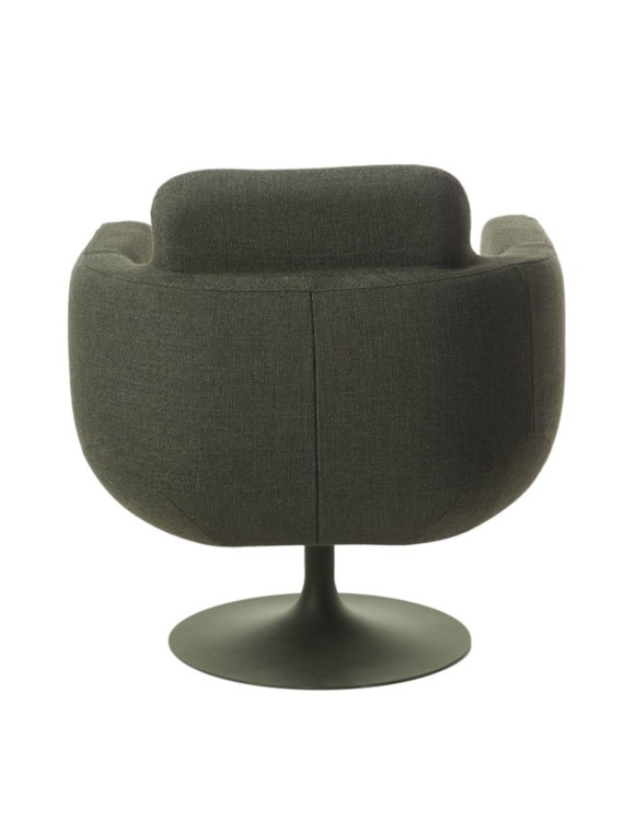 Fauteuil Kirk pivotant Pols Potten en tissu beige/vert | MBS Design