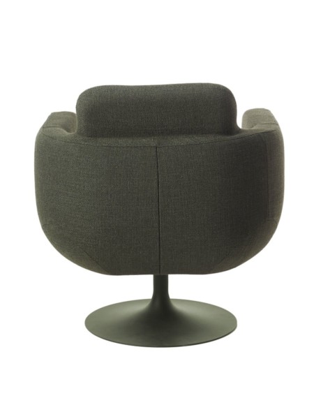 Fauteuil Kirk pivotant Pols Potten en tissu beige/vert | MBS Design