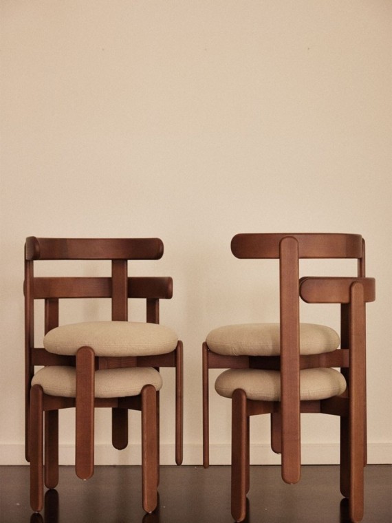 gabrielle chaise en frêne massif lilas