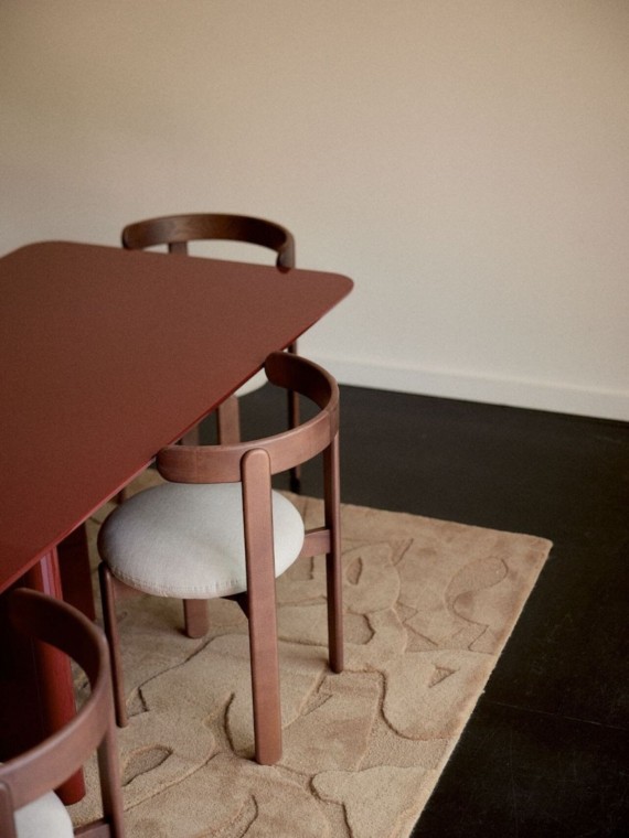 gabrielle chaise en frêne massif lilas