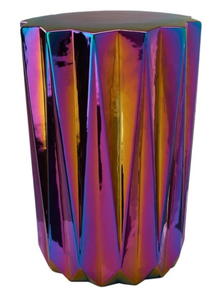 Multicolored ceramic stool Antke Pols Potten