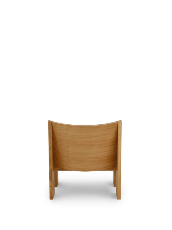 new works fauteuil lounge solid oak tenon