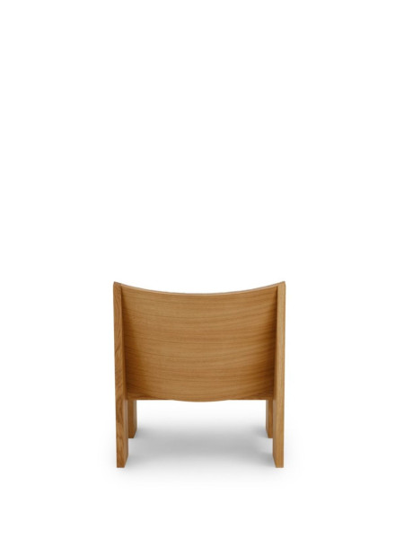 new works fauteuil lounge solid oak tenon