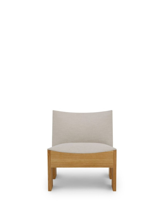 new works fauteuil lounge chêne massif tenon