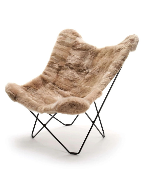 Weich- Fauteuil Papillon en Alpaga, Mariposa | MBS DESIGN