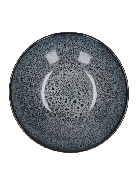 Pomax stoneware soup bowls, MIRHA dark grey Ø18.9cm